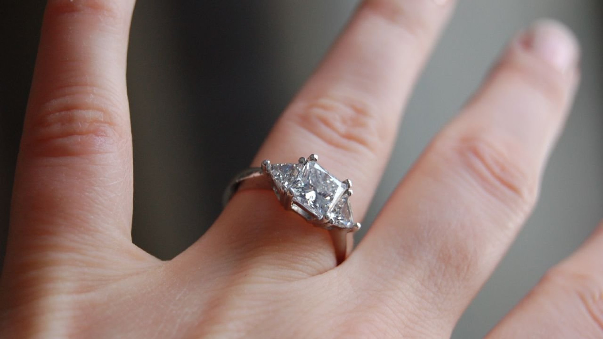 Pierścionek Princessa – diament