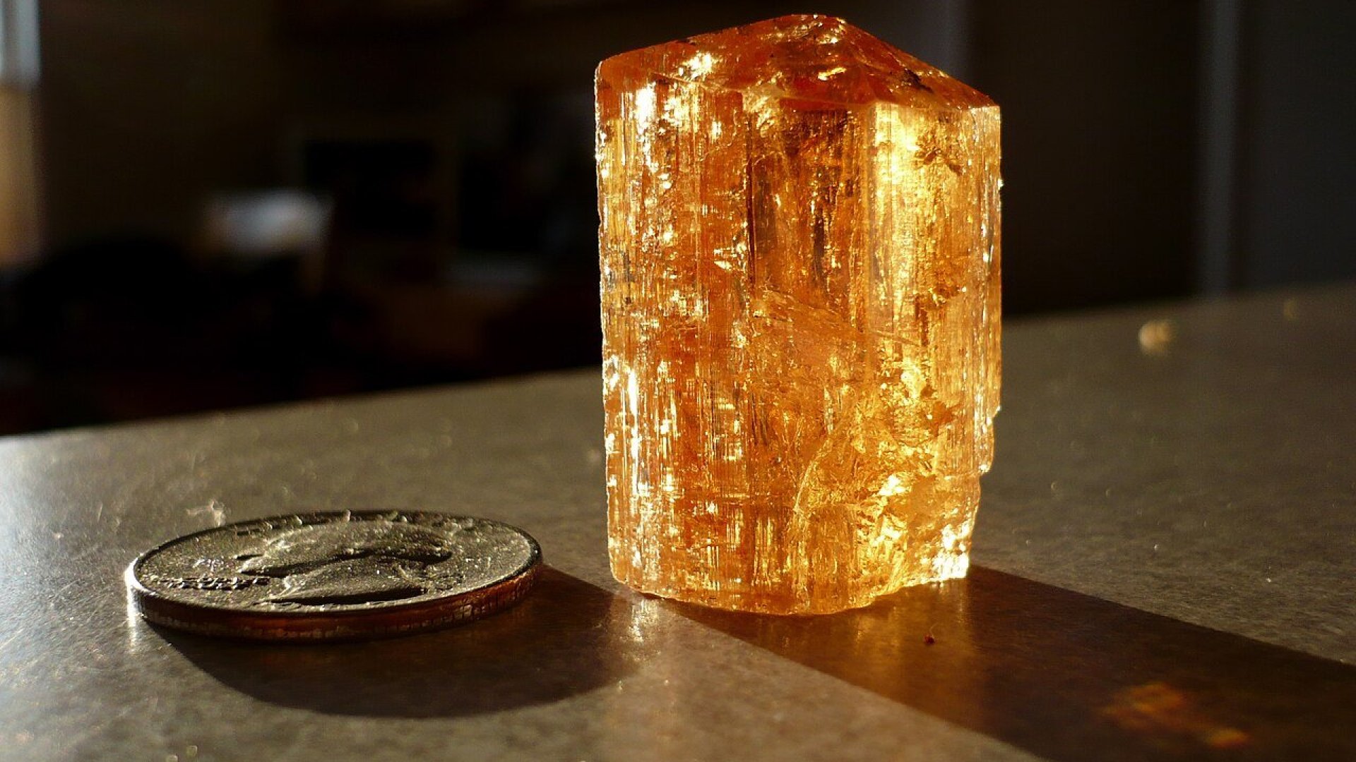 Pierścionek Ouro Preto – topaz cesarski