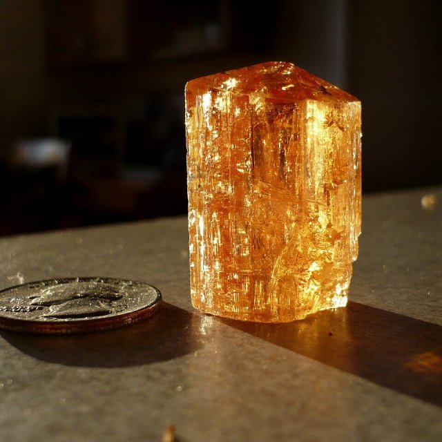 Pierścionek Ouro Preto – topaz cesarski